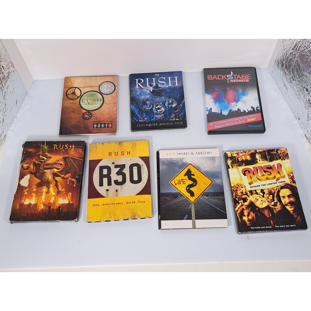 Rush CD DVD Lot Time Machine Clockwork Angels R30 Beyond the Lighted Stage